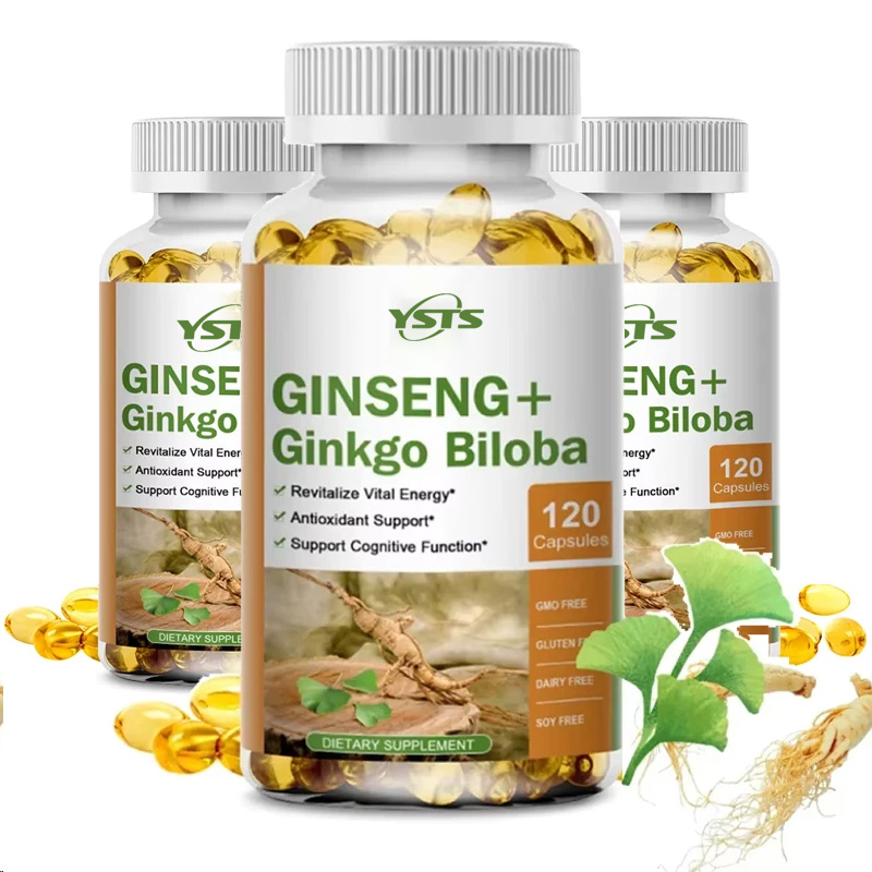 Ginkgo Biloba Extract - Capsule di Ginseng + Ginkgo Biloba